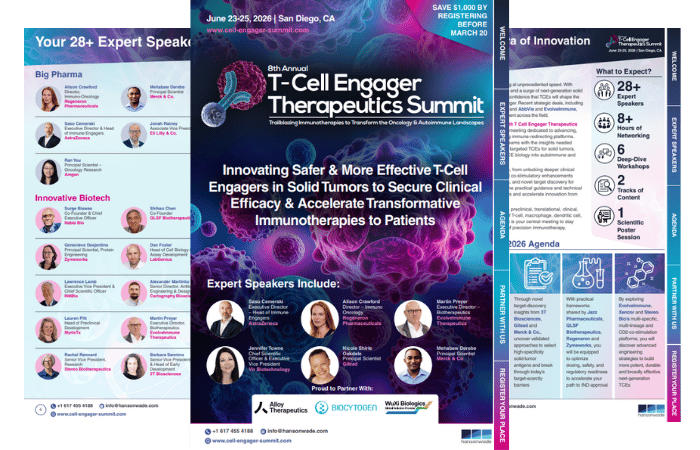 8th T-Cell Engager Therapeutics Summit Brochure Cover