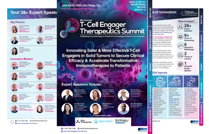 69173 - 8th T-Cell Engager Therapeutics Summit Brochure Image